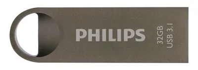 Produktbild von Philips FM32FD165B, 32 GB, USB Typ-A, 3.2 Gen 1 (3.1 Gen 1), Ohne Deckel, 5,4 g, Grau