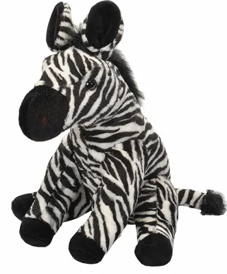 Image de Zèbre en peluche assis - 30-38 cm