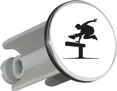 Produktbild von Huuraa Waschbeckenstöpsel Parkour Freerunning 4cm höhenverstellbar Abflussstopfen Geschenkidee