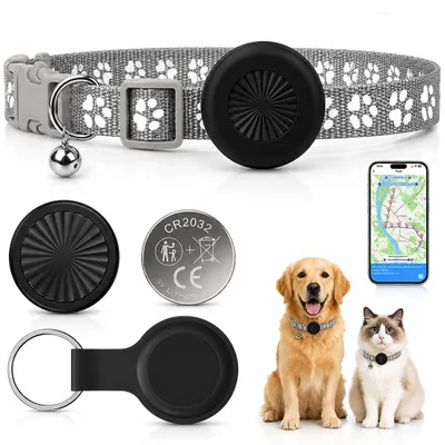 GPS-Halsband für Katzen & Hunde, wasserdicht, reflektierend, iOS