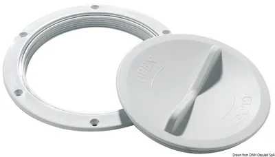 Produktbild von Inspektionsluke weiß easy Öffnung 127 mm Osculati 20.202.00
