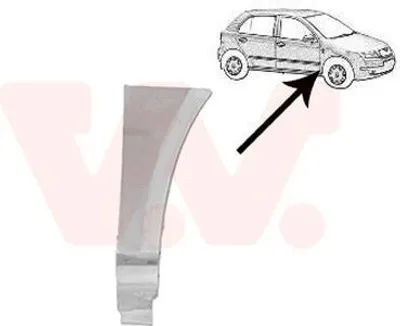 Image de VAN Wezel | Aile avant droite (7625156) pour Skoda | Aile