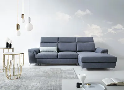 Produktbild von Wohnzimmer Textil L-Form Sofas Grau NEU Ecksofa Couch Polstermöbel Schlafsofa