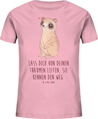 Produktbild von Mr. & Mrs. Panda Kleinkinder T-Shirt Plumplori Glücklich 7-8 Jahre (122/128) - Baumwolle Pink - Geschenk, Lustige Sprüche, Kinder Baumwollshirt, Kinder-T-Shirt, Niedlich