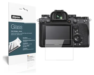 Produktbild von 2x Schutzfolie für Sony Alpha 7 - Anti-Shock 9H Folie dipos Glass Kunststoffglas