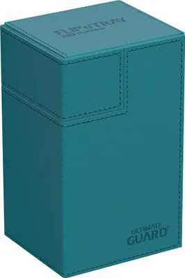 Produktbild von Ultimate Guard Flip`n`Tray 80+ XenoSkin Monocolor Petrolblau