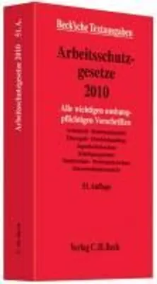 Produktbild von Arbeitsschutzgesetze 2010