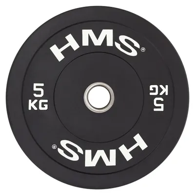 Zdjęcie produktu dla HMS Talerz olimpijski Bumper BBR05 BLACK 5 kg