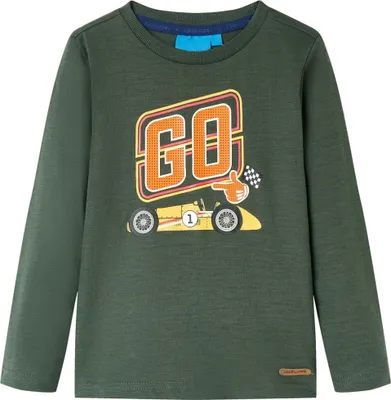 Produktbild von Kinder-Langarmshirt Dunkelgrün 92