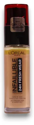 Immagine prodotto di L'Oreal Paris, Infaillible 24h Fresh Wear, All-Day Wear, Liquid Foundation, 300, Amber, 30 ml