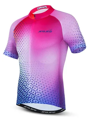 Obrázek produktu pro Elzusha – Cyklistický dres pro muže, krátký rukáv, vhodný pro horská kola a silniční kola