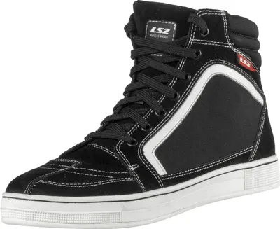 Image de Chaussures de moto LS2 Doron, noir/blanc, 42