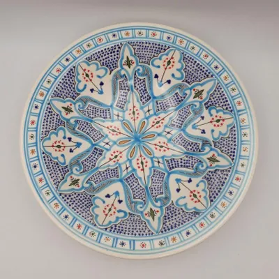 Immagine prodotto di Piatto Tebsi marocchino turchese - P 33 cm