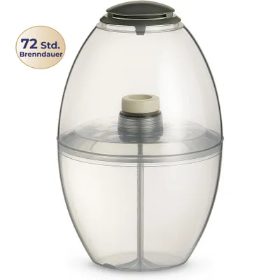 Image de HORECA CANDLES Bougie funéraire de 3 jours avec couvercle transparent – Bougie commémorative inodore pour cimetière et tombe – Résistante aux intempéries – 1 pièce