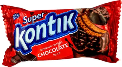 Produktbild von Super Kontik Kekse mit Schokoladengeschmack 90g