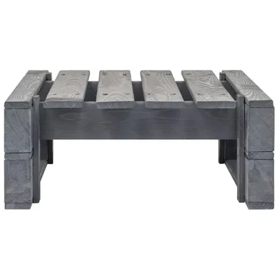Produktbild von "WINTER SALE" Outdoor-Ottomane Paletten Holz Grau - Gartenhocker NEU3254513