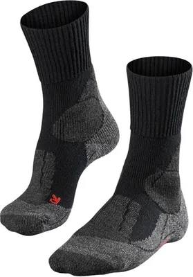 Image de Chaussettes de randonnée Falke TK1 pour femmes, noir/multicolore, taille 41-42