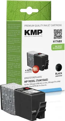 Immagine prodotto di KMP 1756,0201 KMP H176BX Tintenpatrone schwarz kompatibel mit HP T6M15AE 903XXL