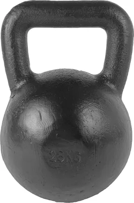 Zdjęcie produktu dla Tunturi kettlebell 28 kg wykonany z żeliwa z gumową podstawą, kettlebell