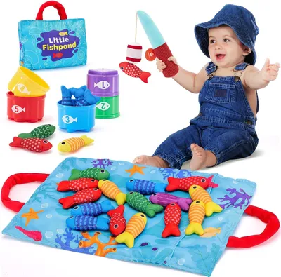 Image de Jouets pour bébés à partir de 1 an - Jeux d'observation pour enfants de 6 à 12 mois - Jeux éducatifs - Jouets de motricité - Jouets Montessori