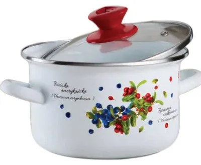 Produktbild von EMALIA OLKUSZ Topf emailliert Borówka 22cm 5L Induktion