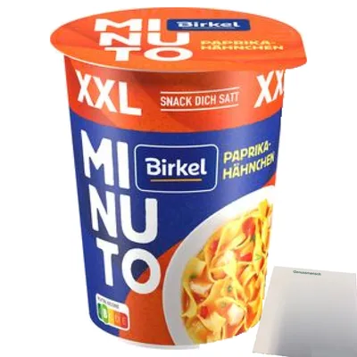 Produktbild von Birkel Minuto XXL Paprika-Hähnchen-Topf (82g Packung) + usy Block
