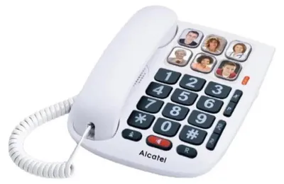 Obrázek produktu pro Alcatel TMAX 10, Analogový telefon, Sluchátko s kabelem, Hlasitý odposlech, 0 pol., Bílá
