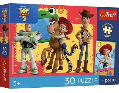 Obrázek produktu pro Trefl Puzzle 30 dílků Toy Story 5 s plakátem