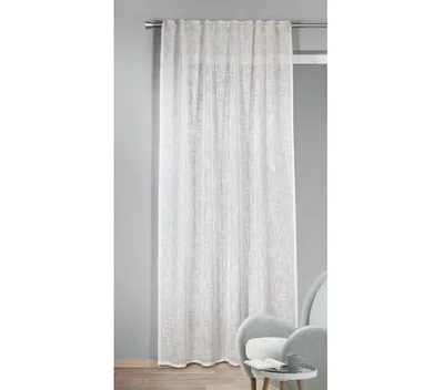 Produktbild von Fertigschal verdeckte Schlaufen "Alessio" - Dekoschal von Albani: 280x135cm / Weiß Größe (HxB): 280x135cm Farbe: Weiß