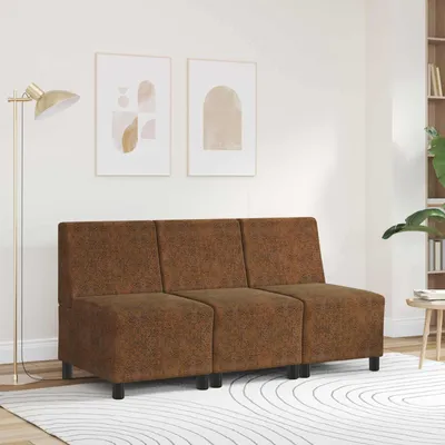 Immagine prodotto di vidaXL | Divano poltrona | con cuscini Marrone 55 x 74 x 82 cm Ecopelle scamosciata