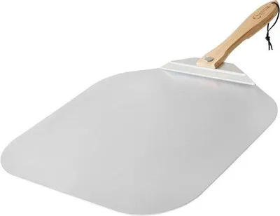 Immagine prodotto di Buccia per pizza in alluminio con manico pieghevole - Buccia per pizza - 1 pezzo - Alluminio - 45,7 x 50,8 cm