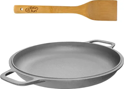 Produktbild von 20 cm Deckel-Bratpfanne Gusseisen Induktion Servierpfanne