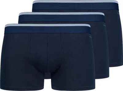 Produktbild von SKINY Herren Boxershorts, 3er Pack - Pants Baumwolle Multipack, Unterwäsche, Unterhose, einfarbig Blau S