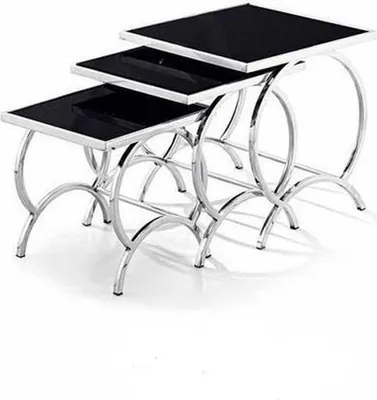 Image de Tables basses Tables d'appoint design en acier inoxydable moderne Table Tables basses Nouveau
