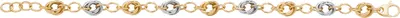 Produktbild von Atemberaubendes 9 Karat (375) Bicolor Gold Damen - Armband - 19cm*8mm, 5 Gramm; TRS16215