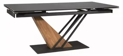 Obrázok produktu pre JEDÁLENSKÝ STÔL FURNLUX Gemma, čierna, 180 cm / Hlavná farba: čierna / Rozmery: 180 x 75 x 90 cm