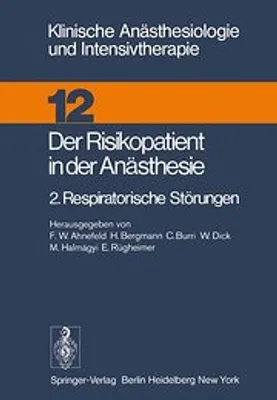 Obrázek produktu pro Der Risikopatient in der Anästhesie