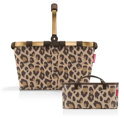 Produktbild von reisenthel Einkaufskorb Tasche Korb carrybag frame leo macchiato BK6047 + Organizer leo macchiato