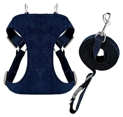 Produktbild von Hundegeschirr mit verstellbarem Schnellverschluss für kleine und mittelgroße Hunde, geeignet für Gassi, Training und Outdoor-Aktivitäten