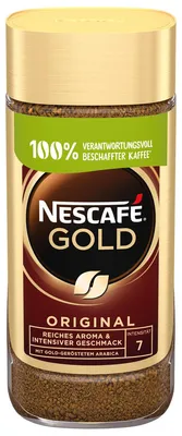 Obrázek produktu pro Nescafe Gold originální instantní káva Arabica pražená káva 200g