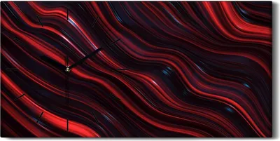 Produktbild von Leinwand Wanduhr Wandkunst Uhr Geräuschlos 60x30 Wellen der abstrakte Kunst - schwarze Hände