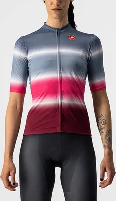Produktbild von CASTELLI Kurzarm Fahrradtrikot - DOLCE LADY - Rot/Blau L