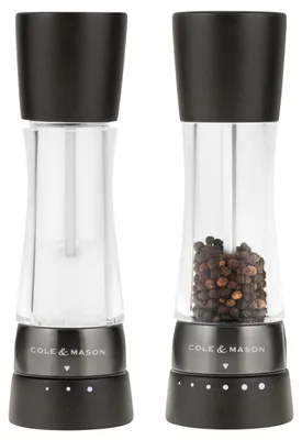 Produktbild von Cole & Mason Derwent Black Wood Salz-und Pfeffermühle, Geschenkset 19 cm