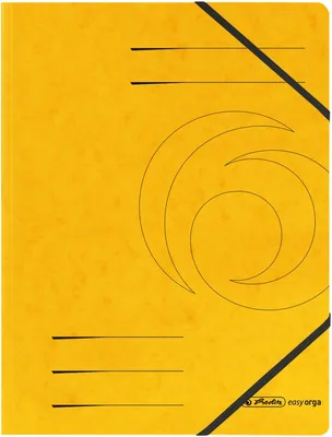 Produktbild von herlitz Eckspanner easy orga DIN A4 gelb, 5 St.