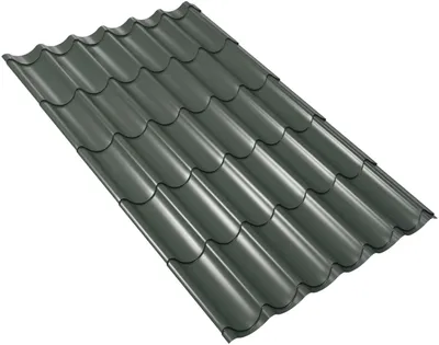 Produktbild von Weckman Metallziegel 185 x 106 cm 0,5 mm nadelgrün