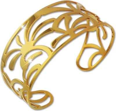 Imagen del producto de Amello, pulsera para mujer, chapada en oro, joyería de acero inoxidable, modelo D2ESAS54Y