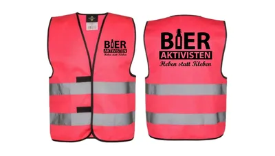 Produktbild von Bieraktivisten Kostüm Karneval Fasching Verkleidung Sicherheitsweste Security Rosa M
