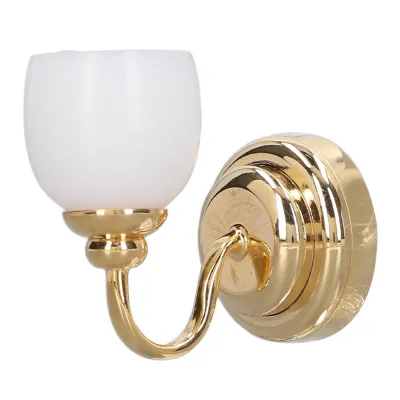 Obrázek produktu pro Magnetické miniaturní nástěnné světlo se stínítkem pro domeček pro panenky 1:12, LED světelná dekorace modelu