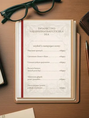 Obrázok produktu pre Karta/Osvedčenie o najlepšom učiteľovi
