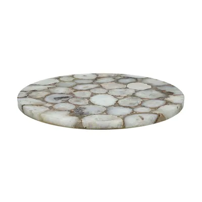 Productafbeelding van Pomax Agata tafelblad, wit, Ø 55 x H 2 cm